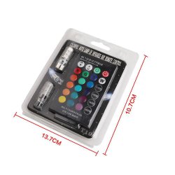 چراغ خودرو مولتی کالر ریموت دار مدل LED بسته 2 عددی